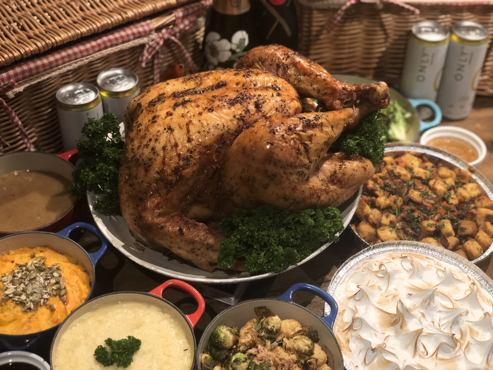 Big D's Thanksgiving catering set