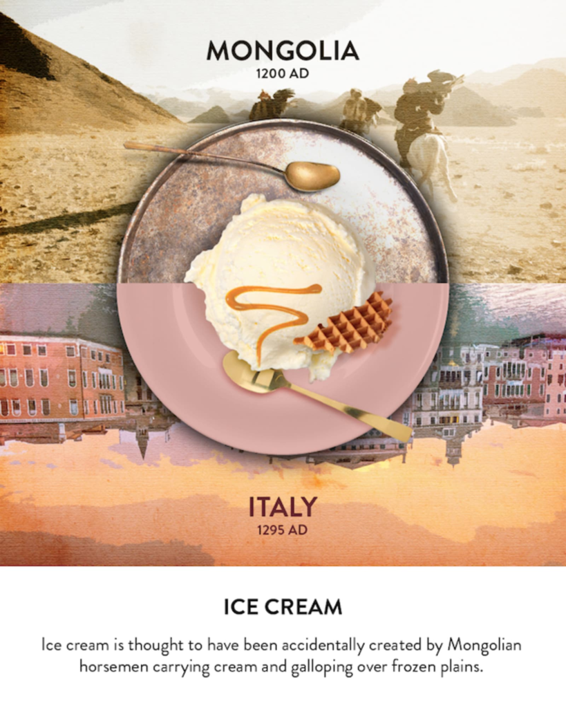 the food origins of ice cream