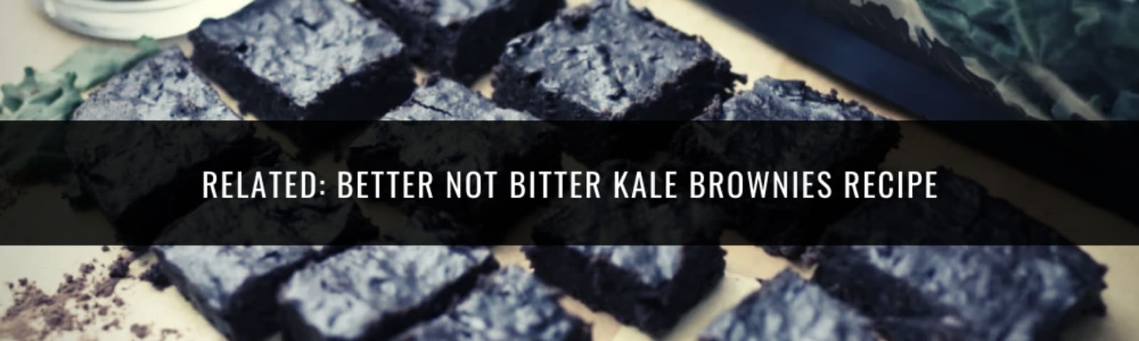 Hong Kong Food Tech Update: Sustenir Agriculture 3 Recipe: Better not bitter kale brownies