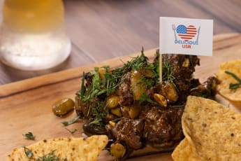 Cajun Seafood, Rockefeller oyster, oyster’s on Toast, Soft Shell crab, New Orleans Braised beef, Texas-style nachos