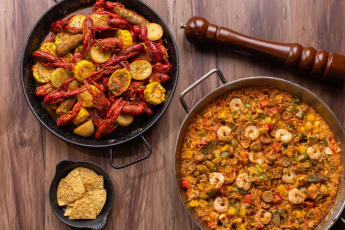 Boston lobster Two Ways; Half Served in Tom Yum Soup & Half in Dill Butter