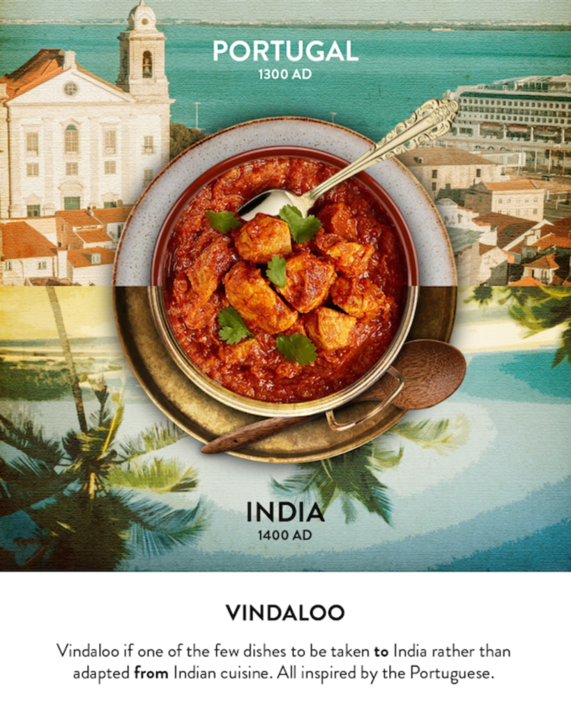 the food origin of vindaloo