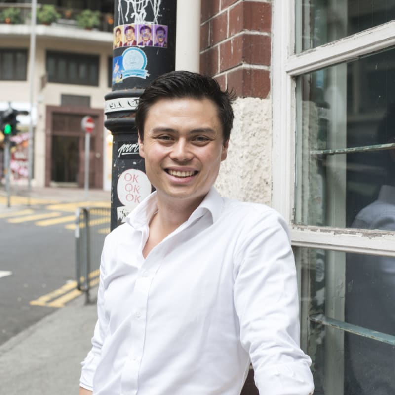 Image title Eddie McDougall of The Flying Winemaker Hong Kong