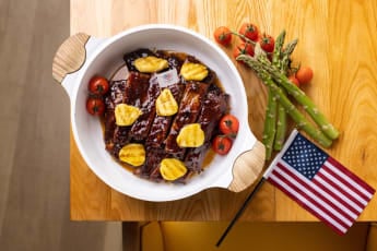 Buffet items – Chicken Katsu Sando & BBQ pork Spare ribs