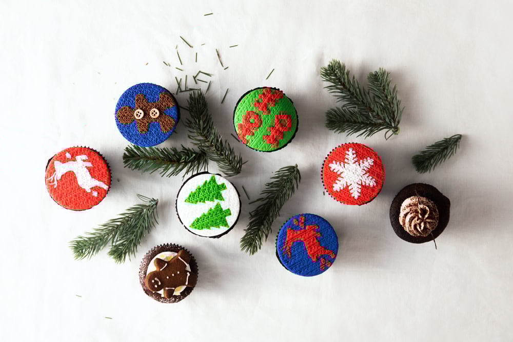 Festive vegan cupcakes from The Cakery