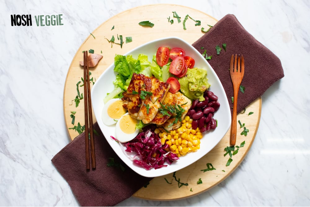 Halloumi Cobb salad 