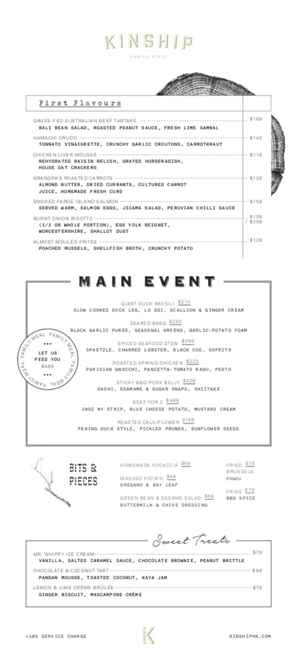 The Kinship Menu