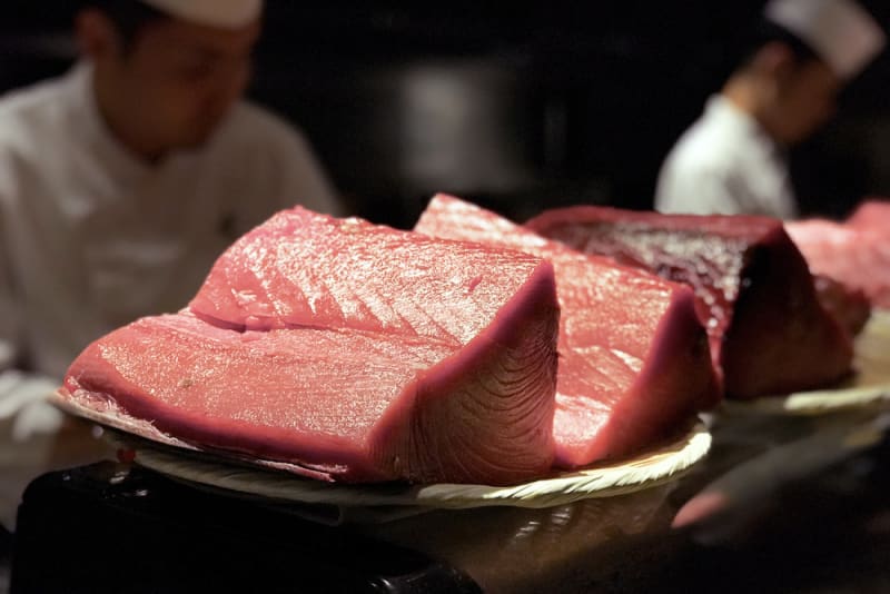 Bluefin tuna cutting at FUMI