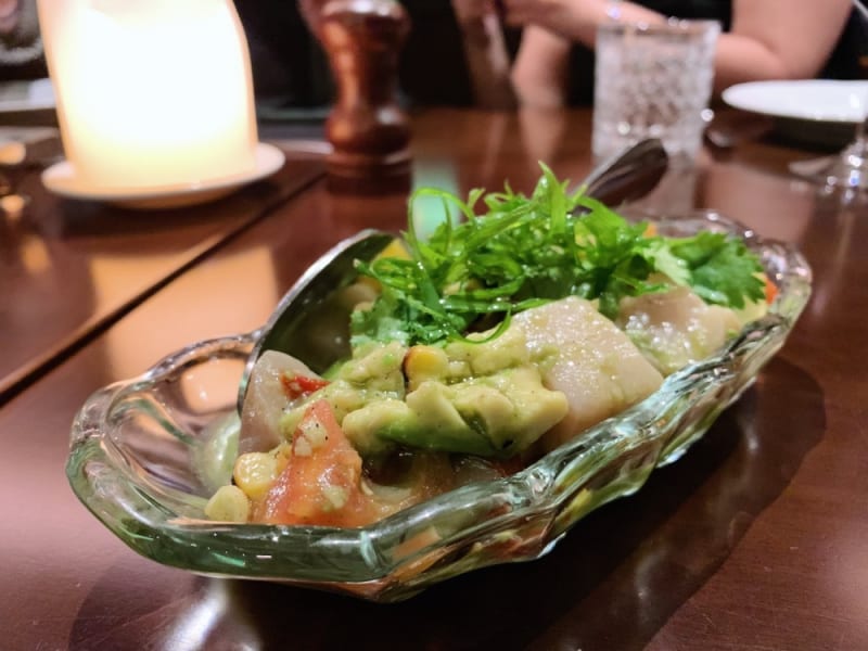 Hamachi ceviche at Buenos Aires Polo Club Hong Kong