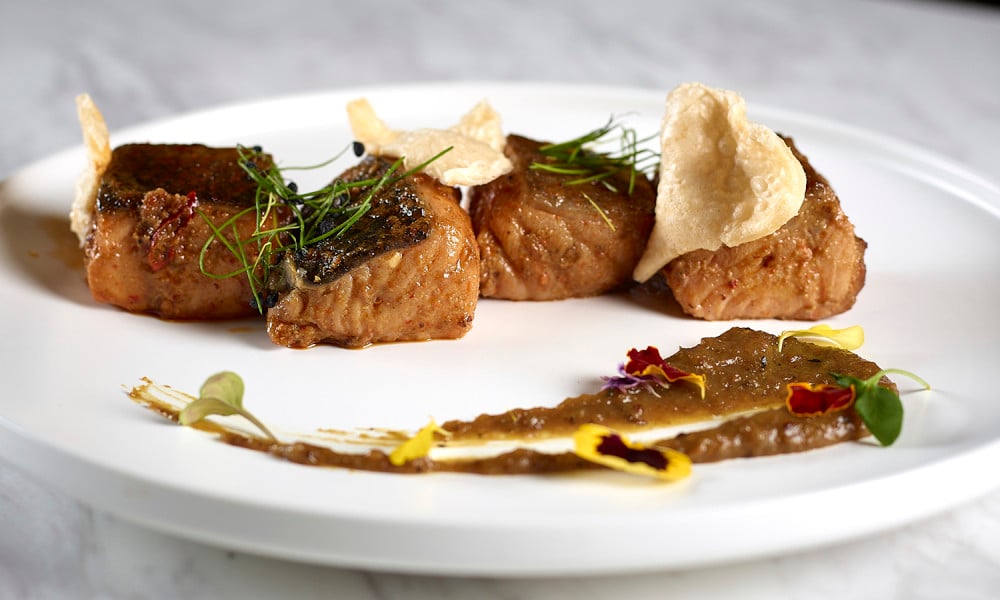 Gongura salmon tikka