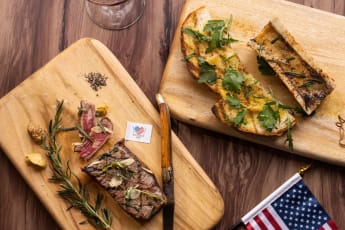 oyster Artichoke Soup, beef Tartar, bone Marrow, Boston lobster, Blackened Tuna, 60 Days dry-aged US Natural Angus beef, prime bone-in ribeye, prime bone-in sirloin