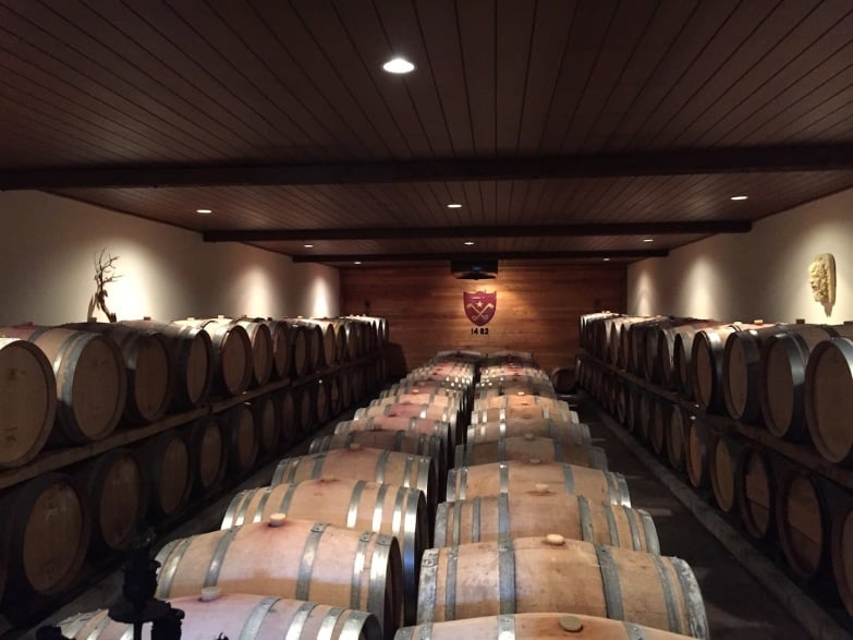 Cloudy Bay barrel room