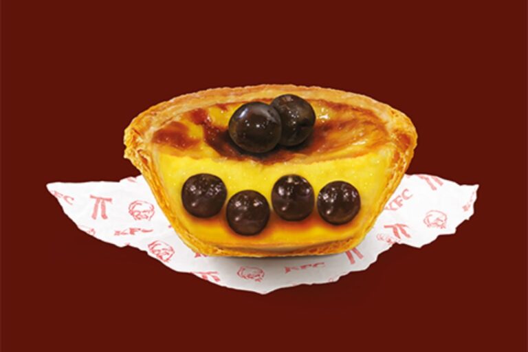 KFC Hong Kong bubble tea pearl egg tarts