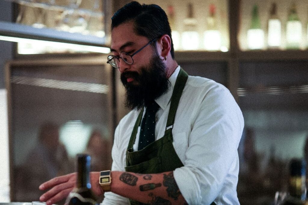 Wallace Lo mate coffee wine bar profile shot