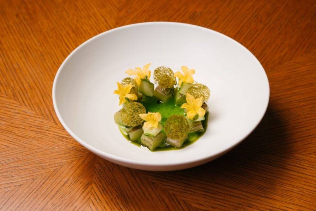 Amber Michelin Green Star restaurants dinner