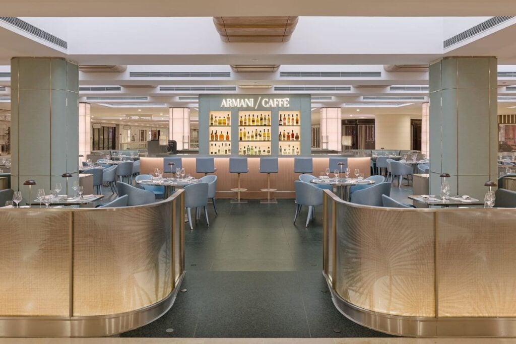 Armani opens first Hong Kong restaurant Armani Caffe
