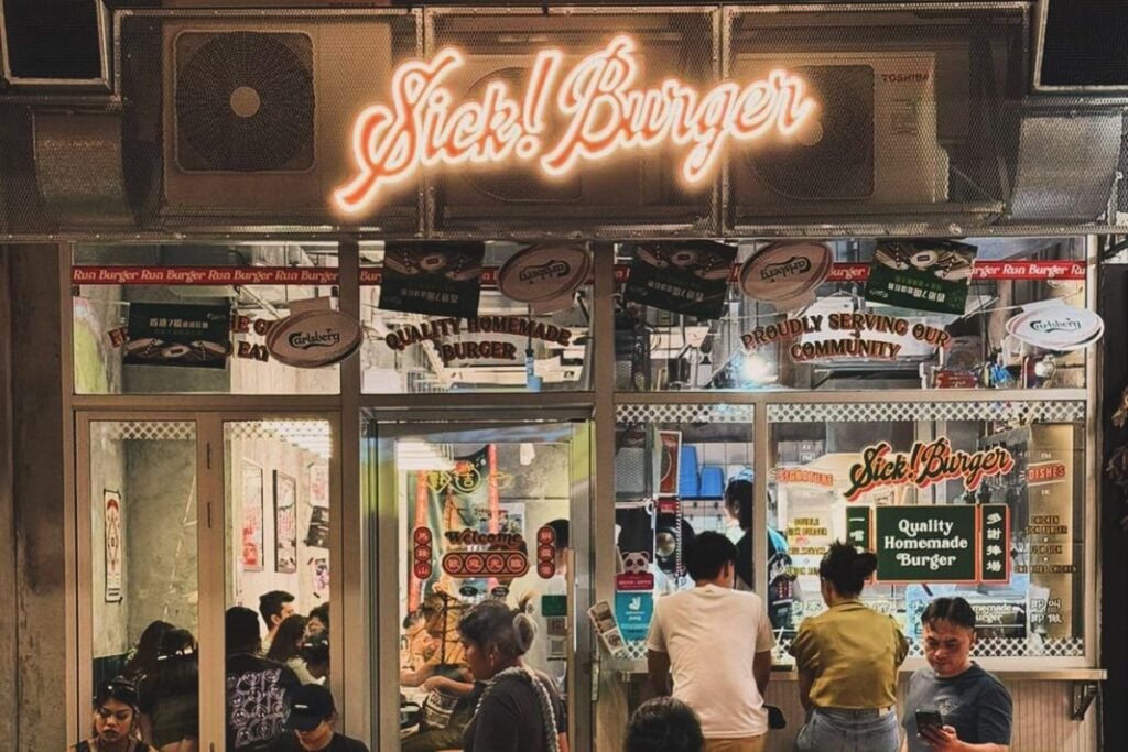 Sick! Burger co-founder Chun-wan Lai brings his fine-dining expertise to his homegrown Hong Konger burger chain 2 Sick! Burger Chun-wan Lai exterior of Causeway Bay location