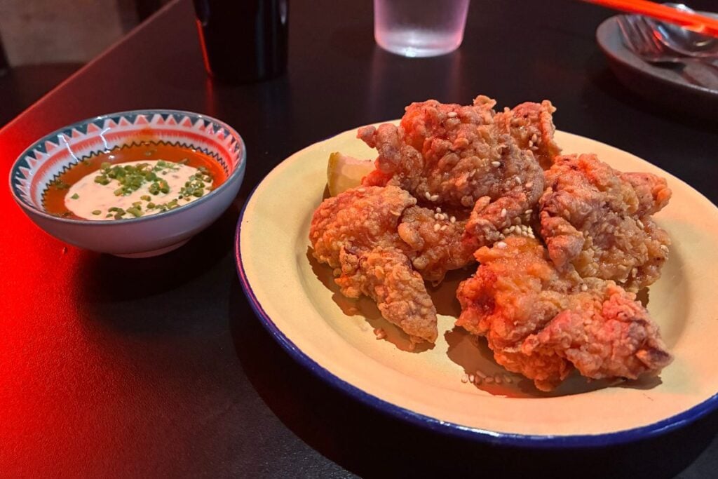 Shop B restaurant review buffalo fried chicken