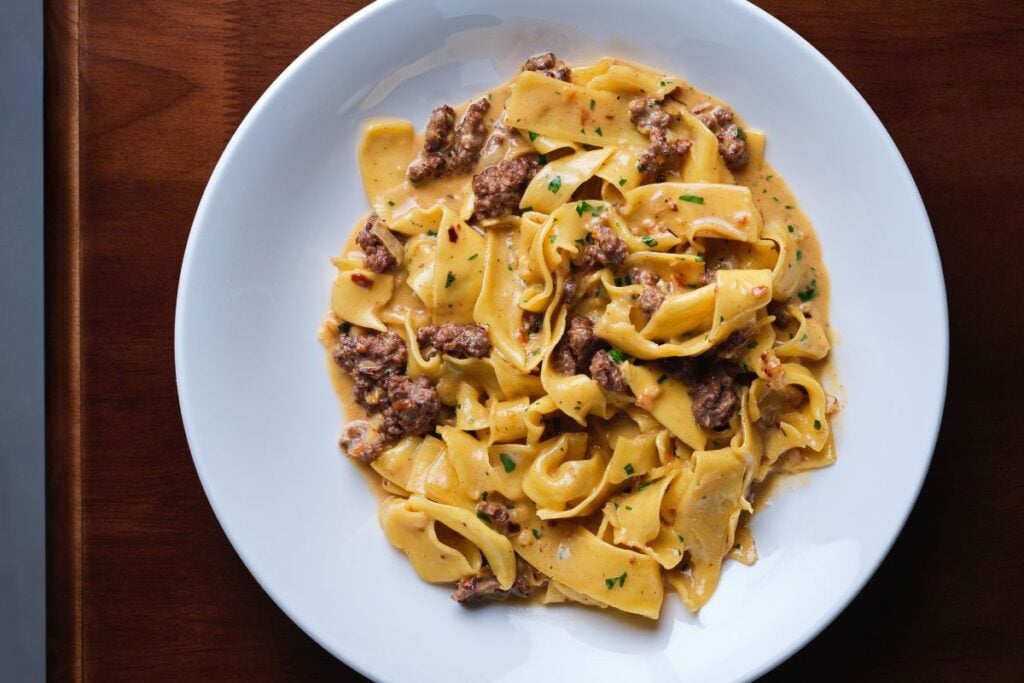 The Spoon pasta bar wagyu pappardelle