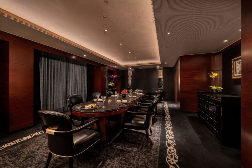 Joel Robuchon Hong Kong private dining room