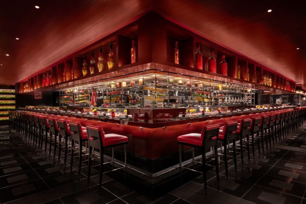 Joel Robuchon Hong Kong dining counter space