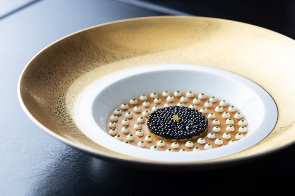 Joel Robuchon Hong Kong caviar jelly dish