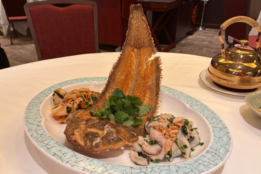 Pedder Chinese stir-fried sole with leek