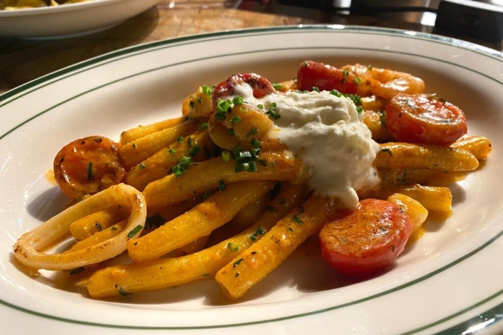 seafood rigatoni The Spoon review