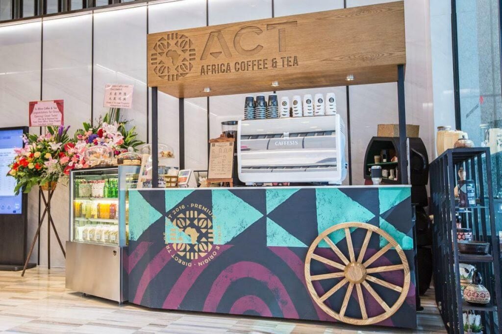 Africa Coffee & Tea cafe stall