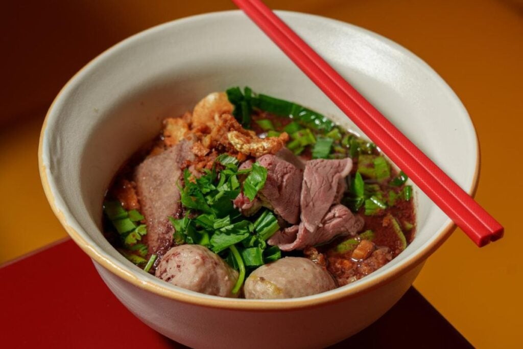 modern Thai Food Mama Tiger Noodles wagyu beef noodles