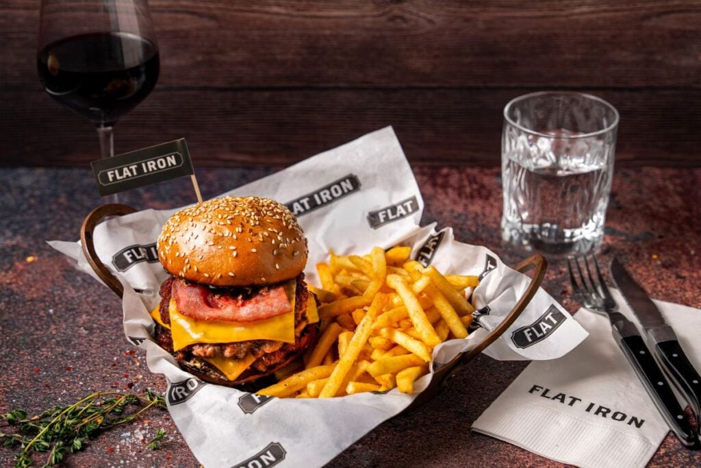 Steak King Flat Iron Burger