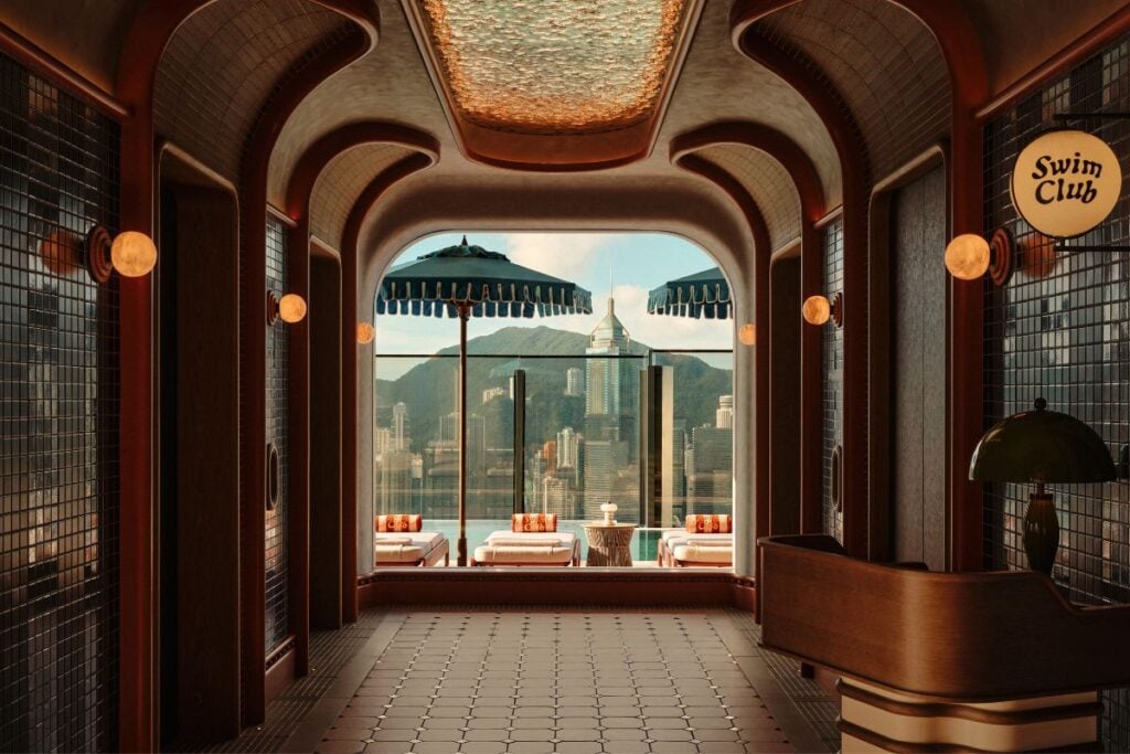 best hotel bars Hong Kong Kimpton Hong Kong Swim Club