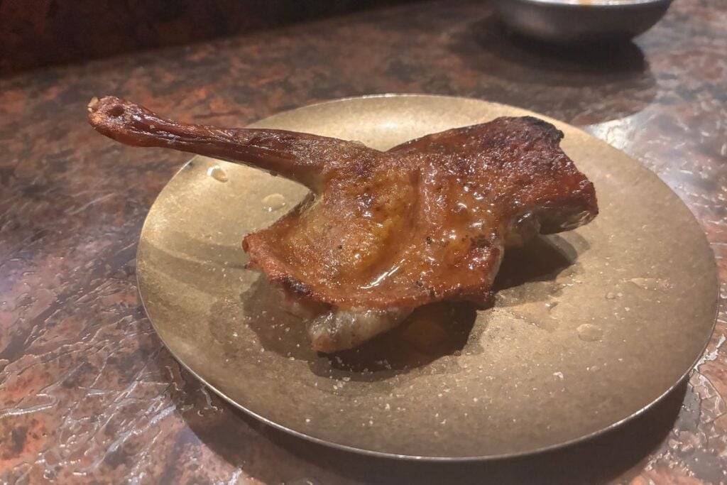 Tori Jukusei review: a yakitori omakase highlighting top Hong Kong chicken bites 2 Tori Jukusei dry aged pigeon breast and leg