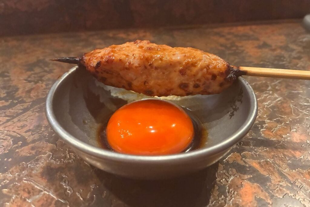Tori Jukusei review: a yakitori omakase highlighting top Hong Kong chicken bites 3 Tori Jukusei minced chicken skewer