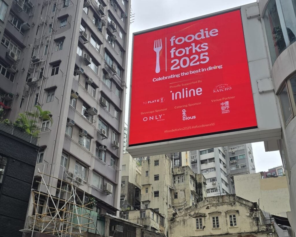 OOH Out of home advertising services agency with Foodie Hong Kong