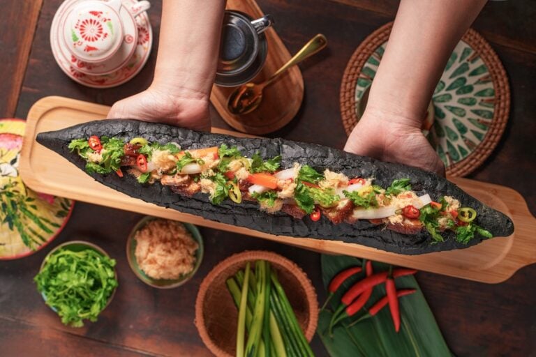 Bistro Hoi An celebrates Vietnam’s Bánh Mì Festival with 20-inch-long bamboo charcoal bánh mì