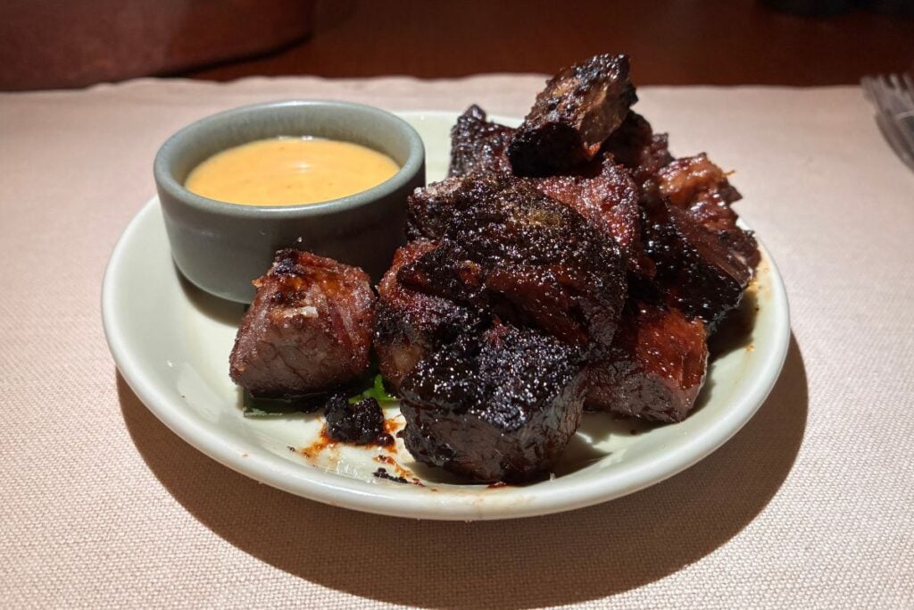 Hillside restaurant Tsim sha Tsui honey mustard burnt ends