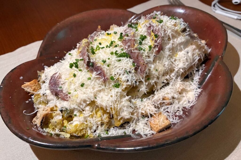 Hillside restaurant Tsim sha Tsui grilled cabbage caesar