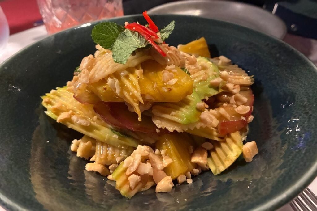 The Orient steakhouse review green mango salad