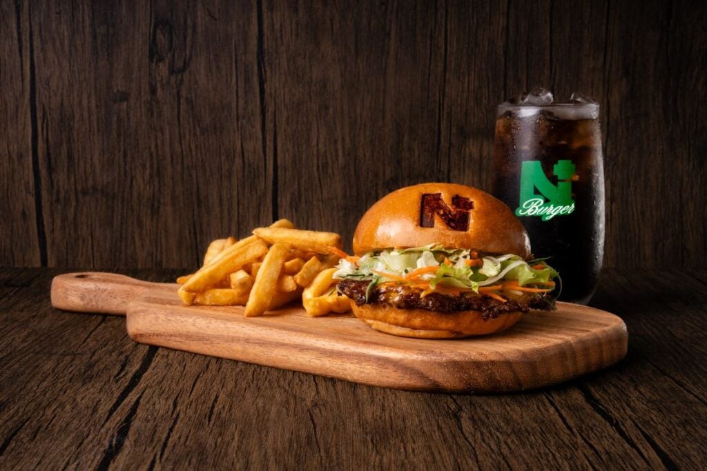 N+ Burger Japanese Wagyu burger