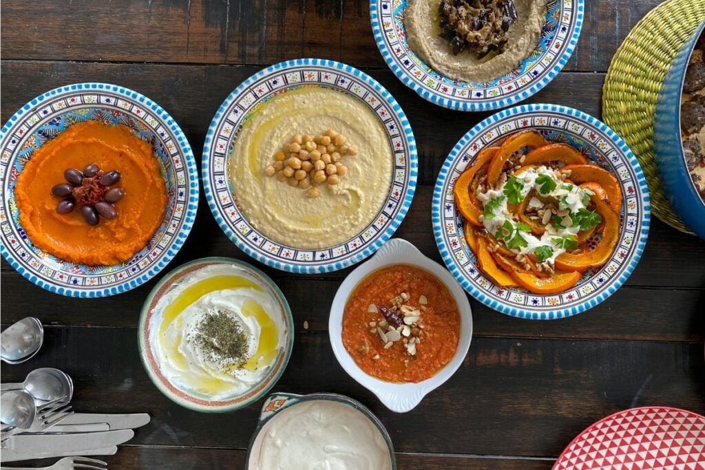 small plates trend Asian communities dining habits  Middle Eastern mezze 