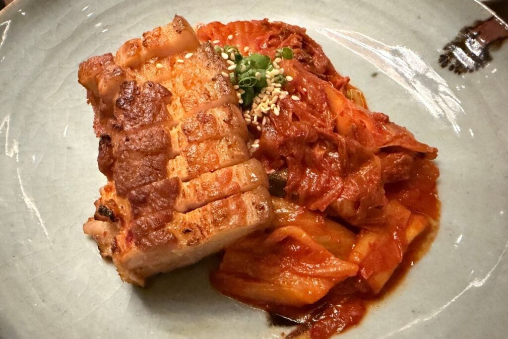 YuSang review: sassy Korean dining with a strong side of alcohol in Central 5 poached sliced pork YuSang review
