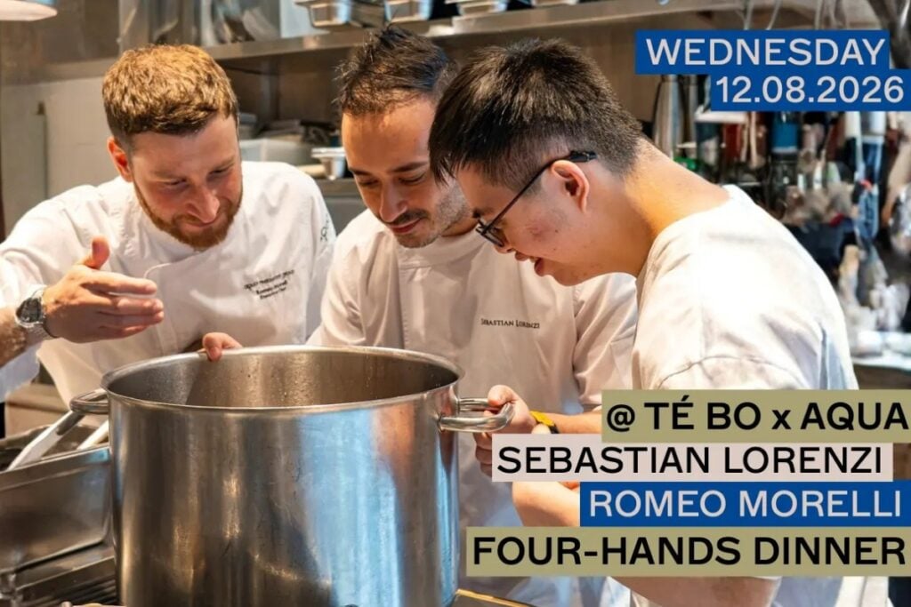 r é n hosting Té Bo and Aqua four-hands dinner on Aug. 12, raising funds for charity ren Te Bo Aqua four hands dinner Aug